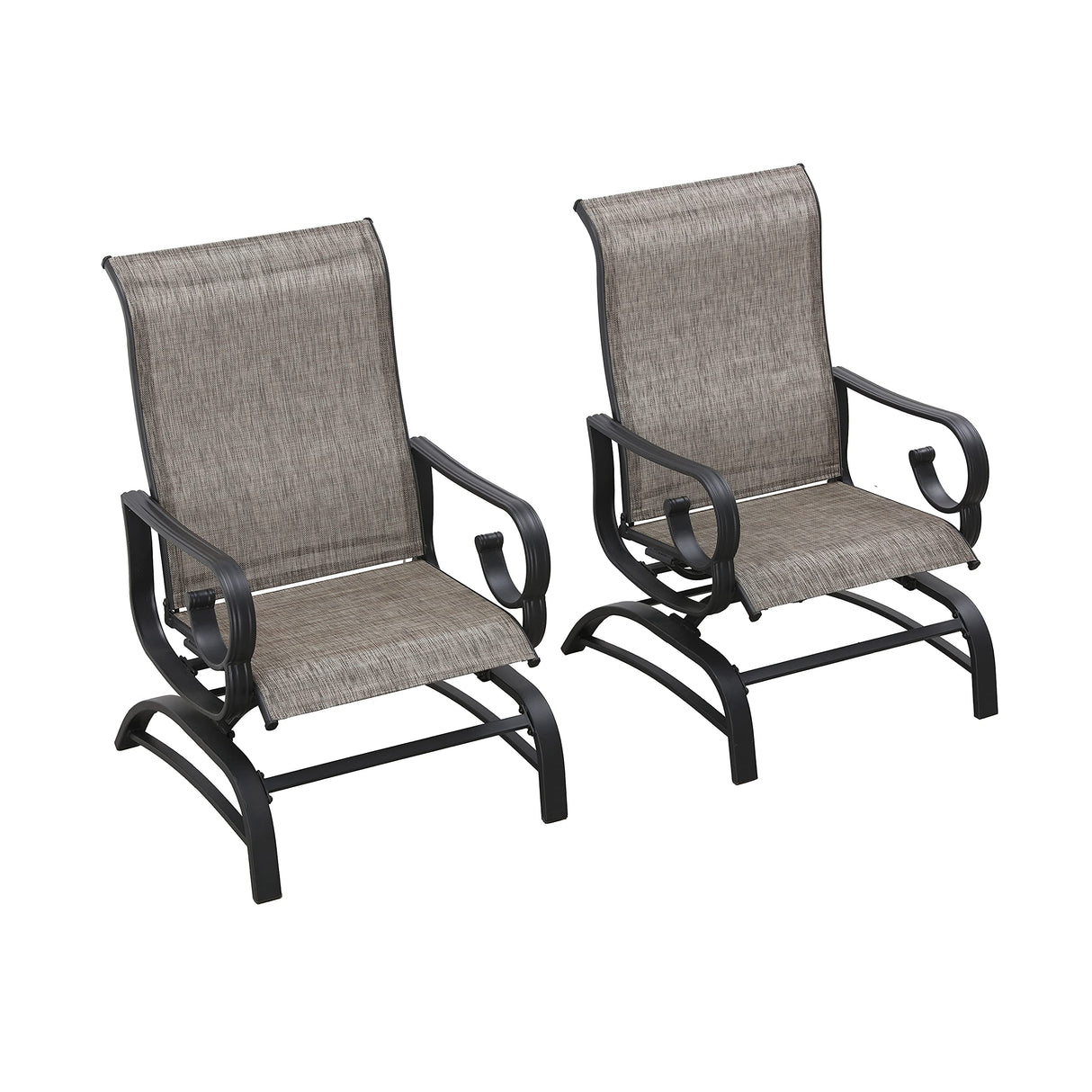 Patio Bistro Armchairs Set of 2 Outdoor Dining Seating Chair