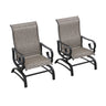 Patio Bistro Armchairs Set of 2 Outdoor Dining Seating Chair