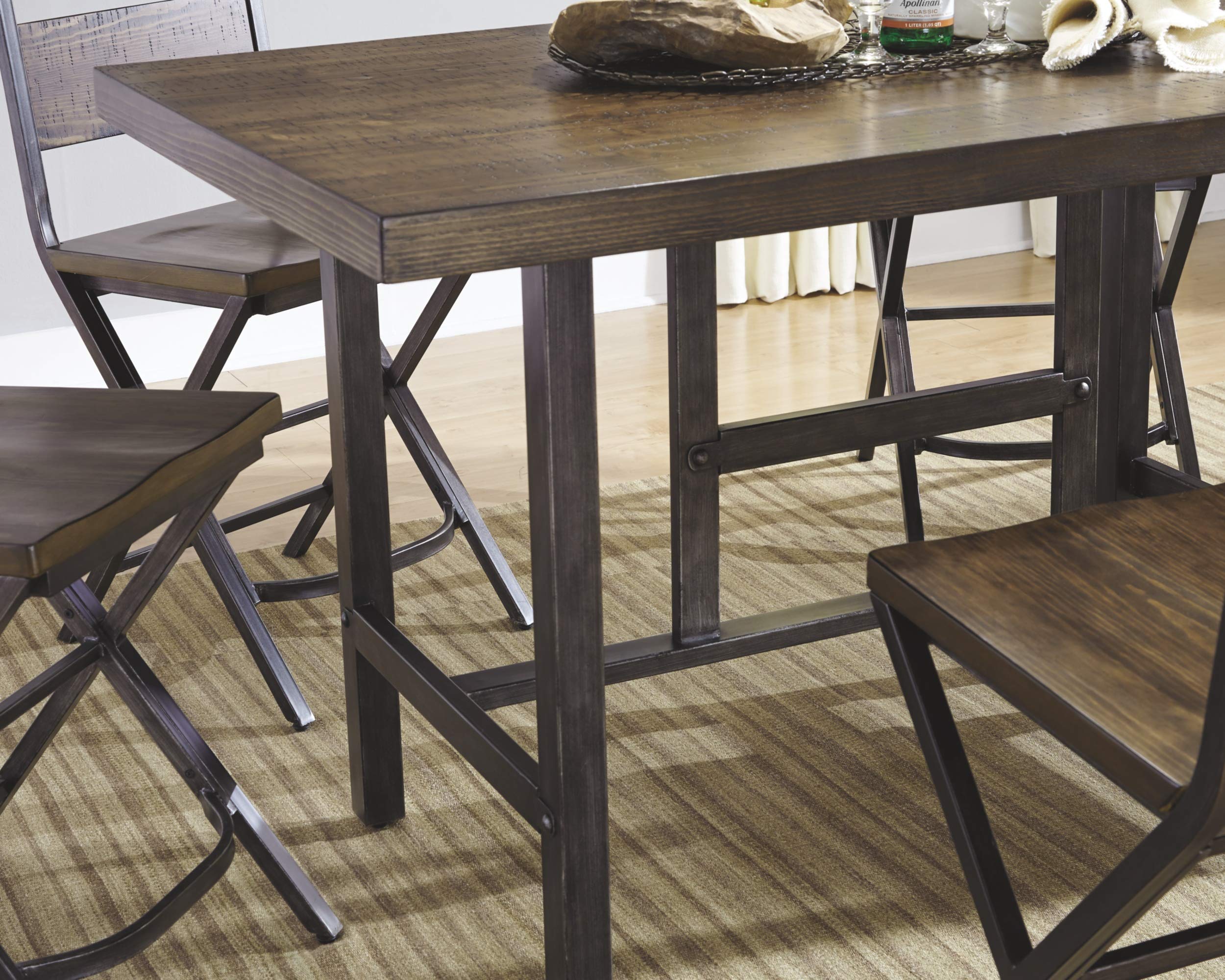 Kavara Modern Industrial Counter Height Dining Room Table