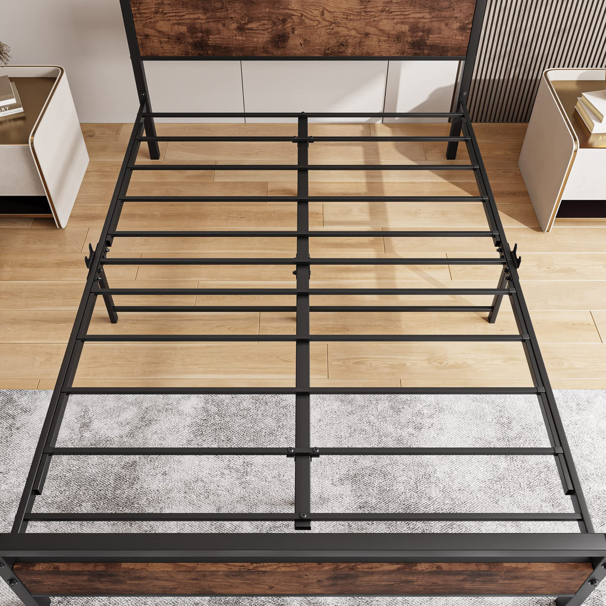 Full Size Bed Frame with Headboard