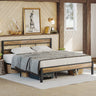 King Bed Frame and Headboard, Easy Assembly, Noise-Free, No Box Spring Needed