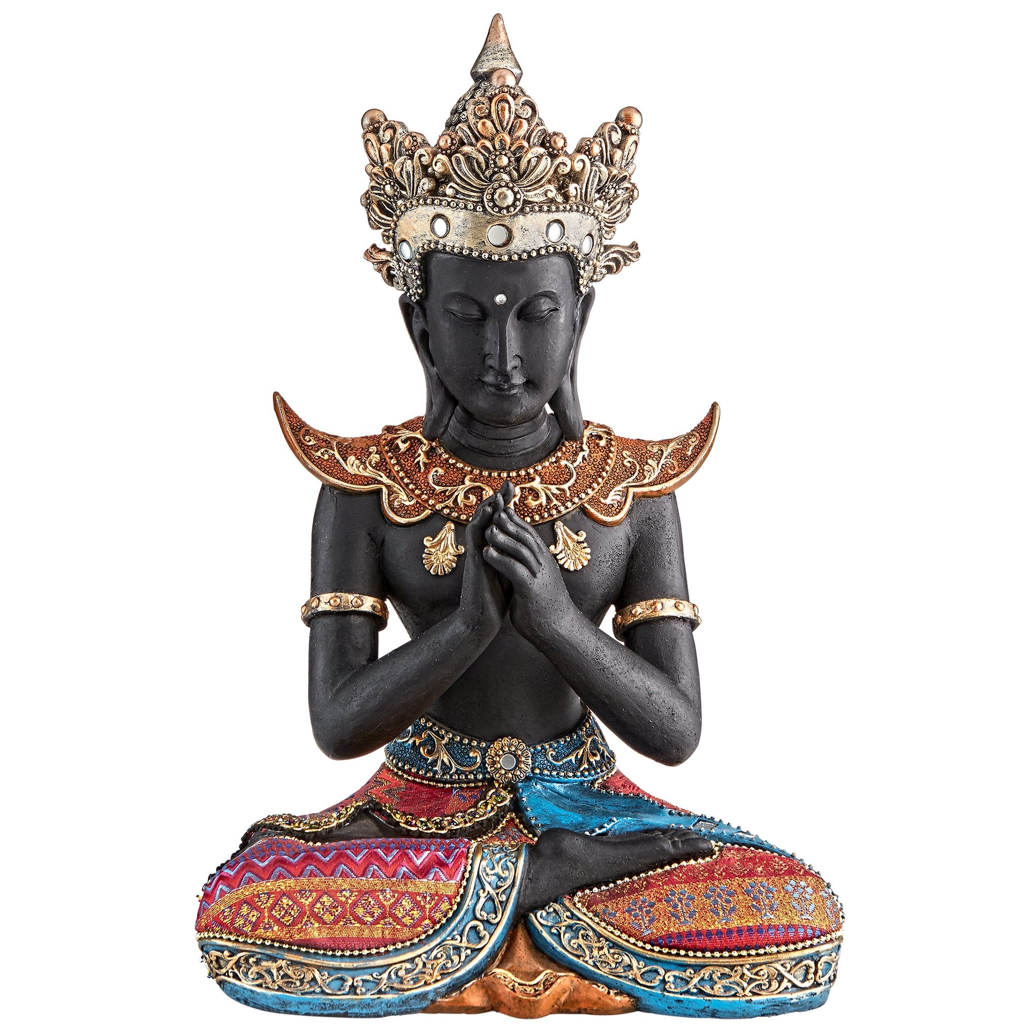 Thai Sukhothai Buddha Asian Statue, Full Color