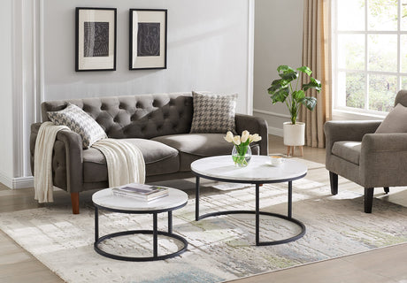 Modern Nesting Coffee Table Set of 2 for Living Room