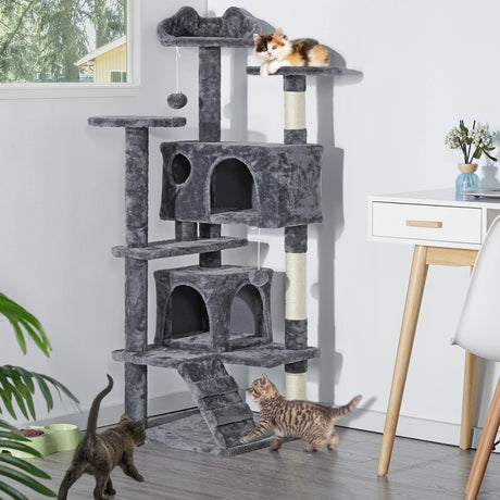 Condo Furniture Scratch Post for Kittens Pet House Play