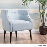 Brandi Fabric Club Chair, Light Sky