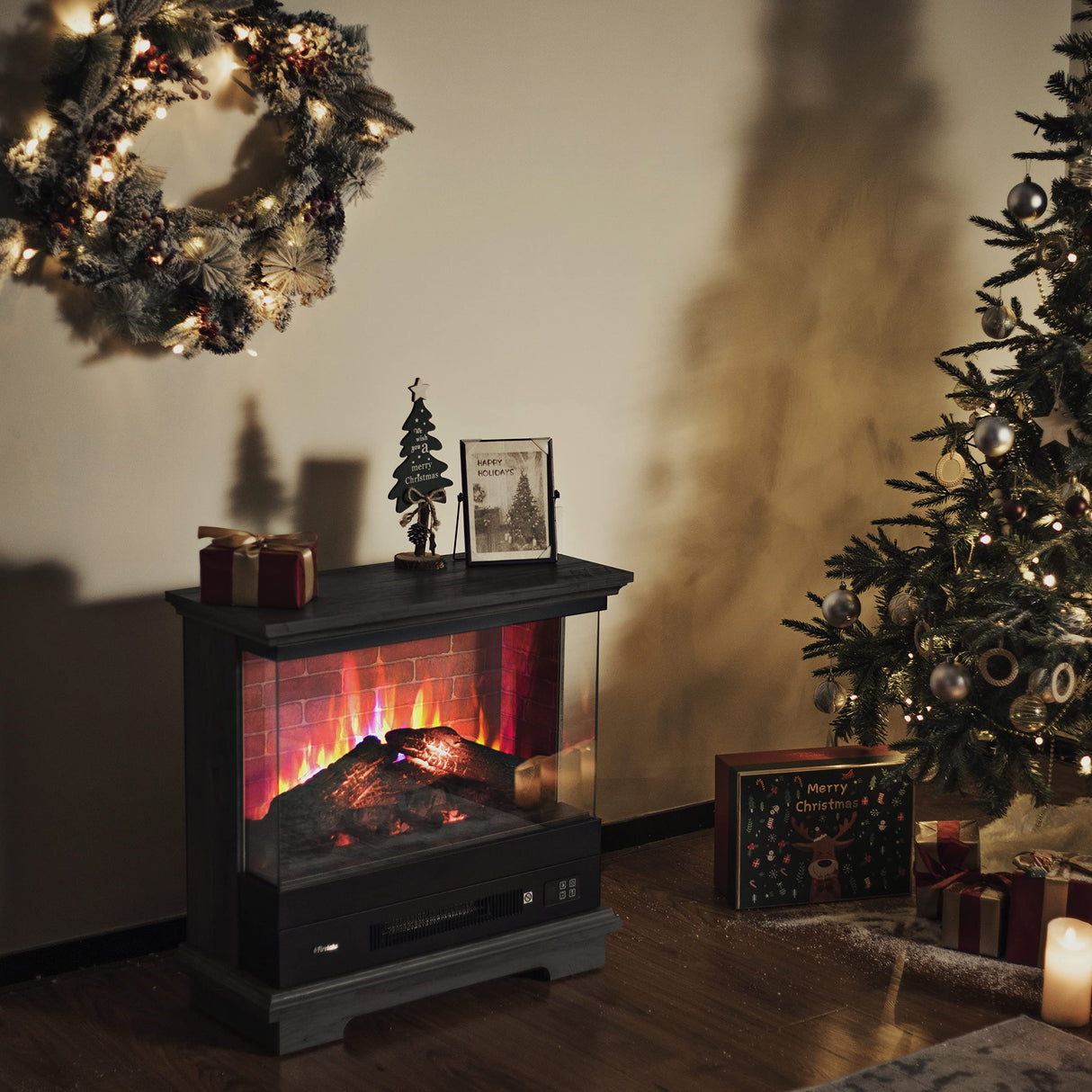 Firelake 27-Inch Electric Fireplace Heater