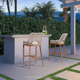 Outdoor Counter Height Bar Stool Chair Set