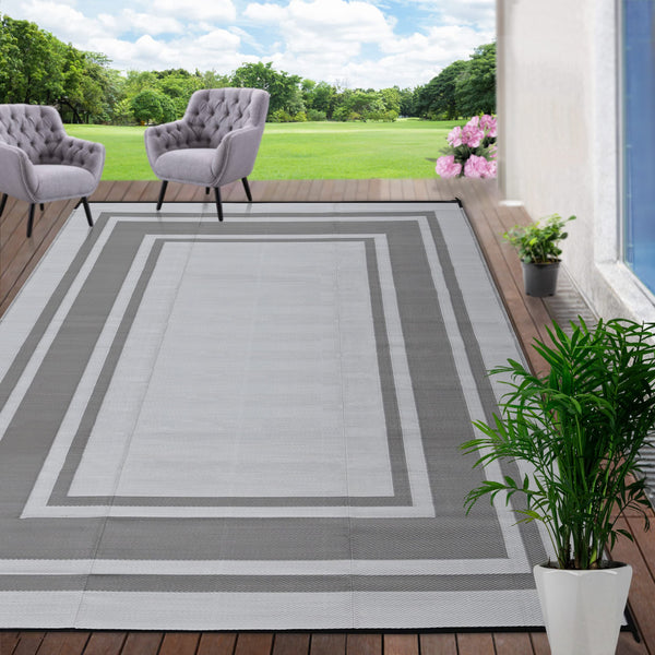 Outdoor Rug 9x12 Waterproof for Patio Clearance,Large Plastic Straw Mat