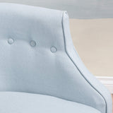 Brandi Fabric Club Chair, Light Sky