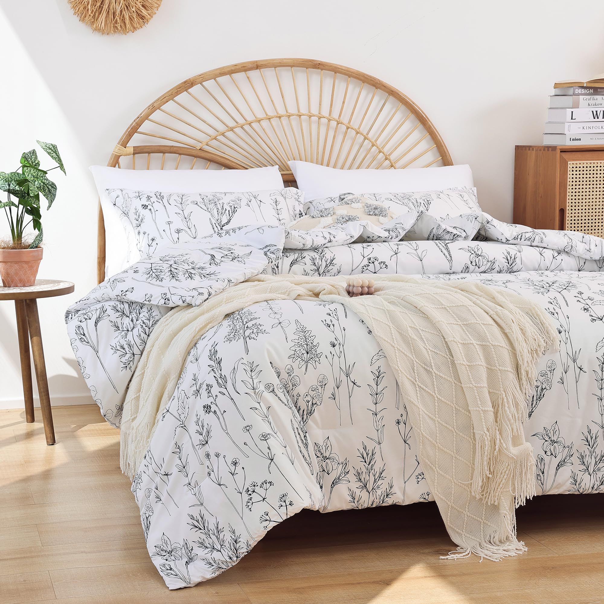Queen Comforter Set Bed in a Bag Queen White Comforter Queen Size Sets