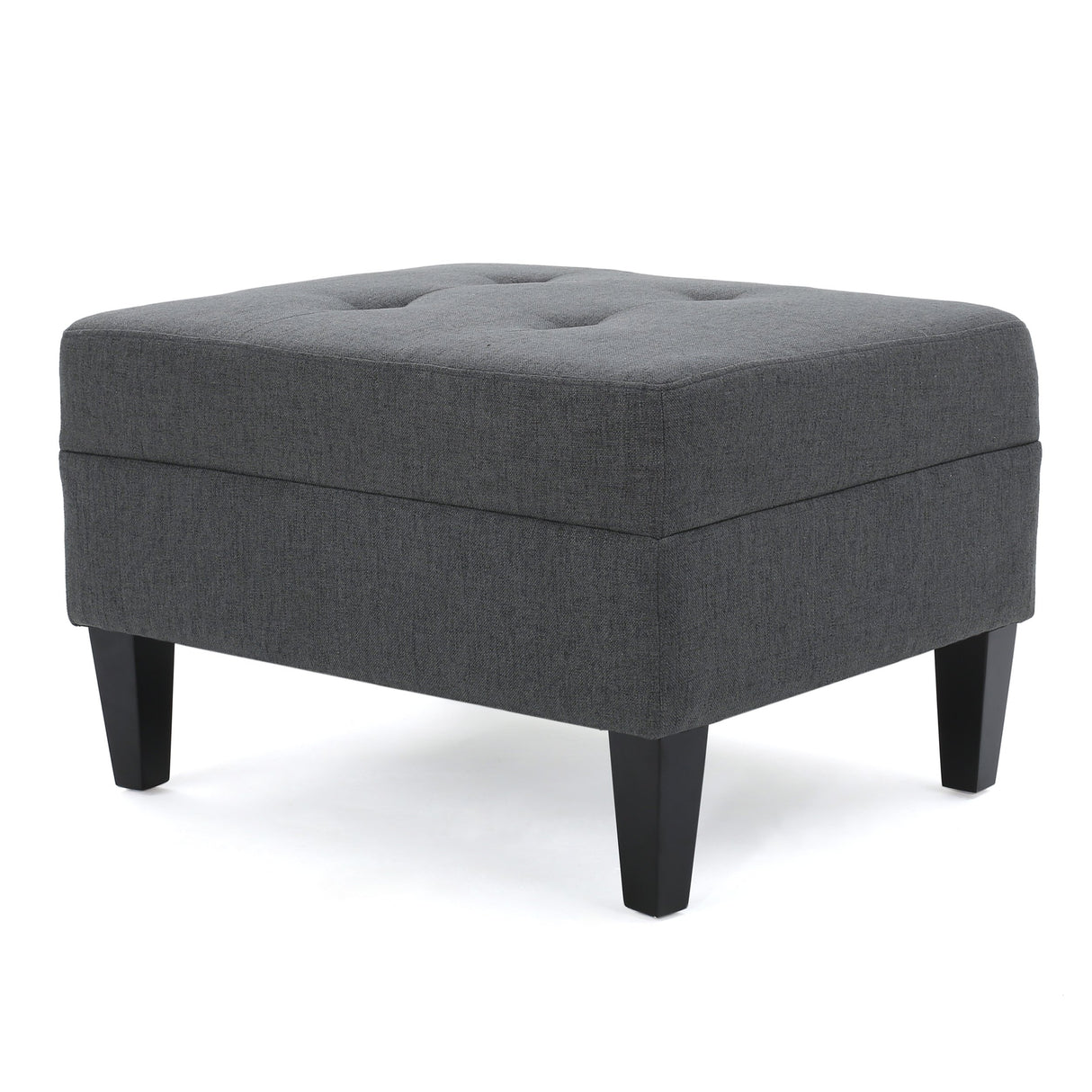 Christopher Knight Home Zahra Ottoman, Dark Grey