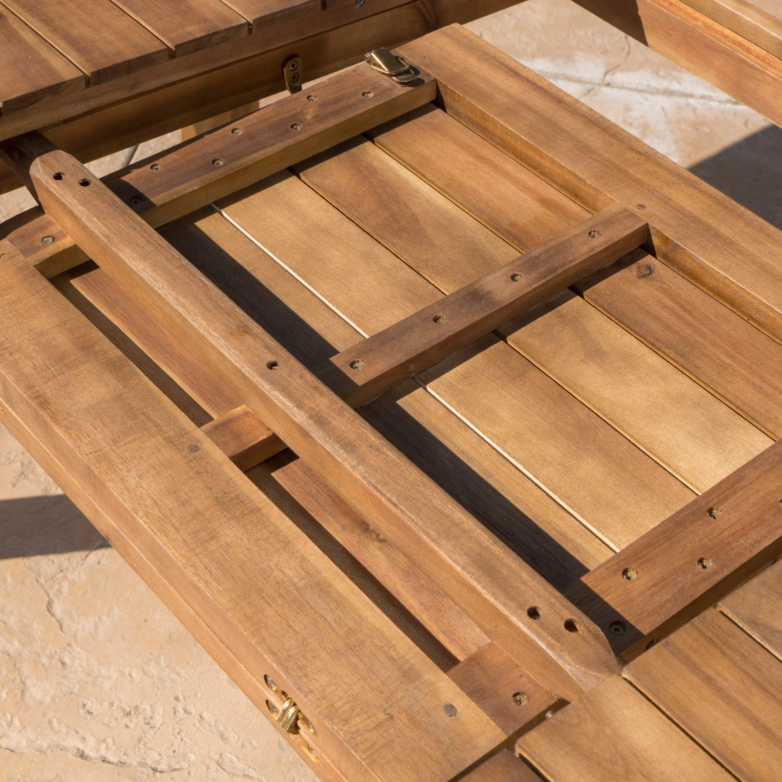 Wilson Outdoor Expandable Acacia Wood Dining