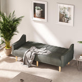 Sofa Bed with Adjustable Backrest and Armrests