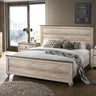 Amerland Contemporary White Wash Finish 4-Piece Bedroom Set