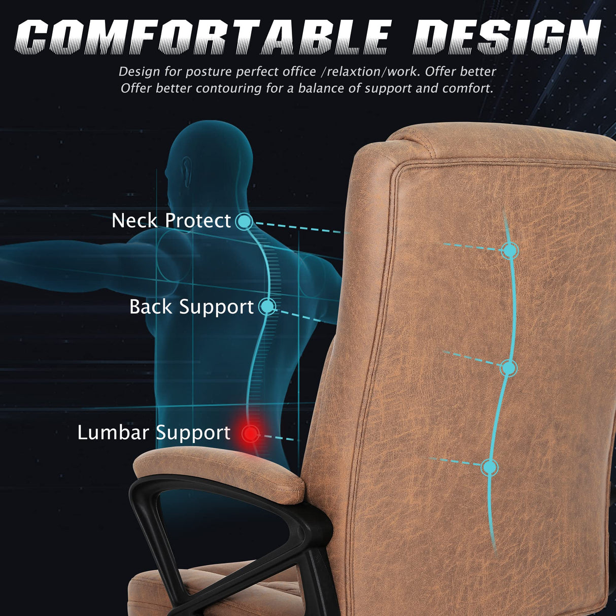 Executive Desk Chair, Big and Tall Office Chair