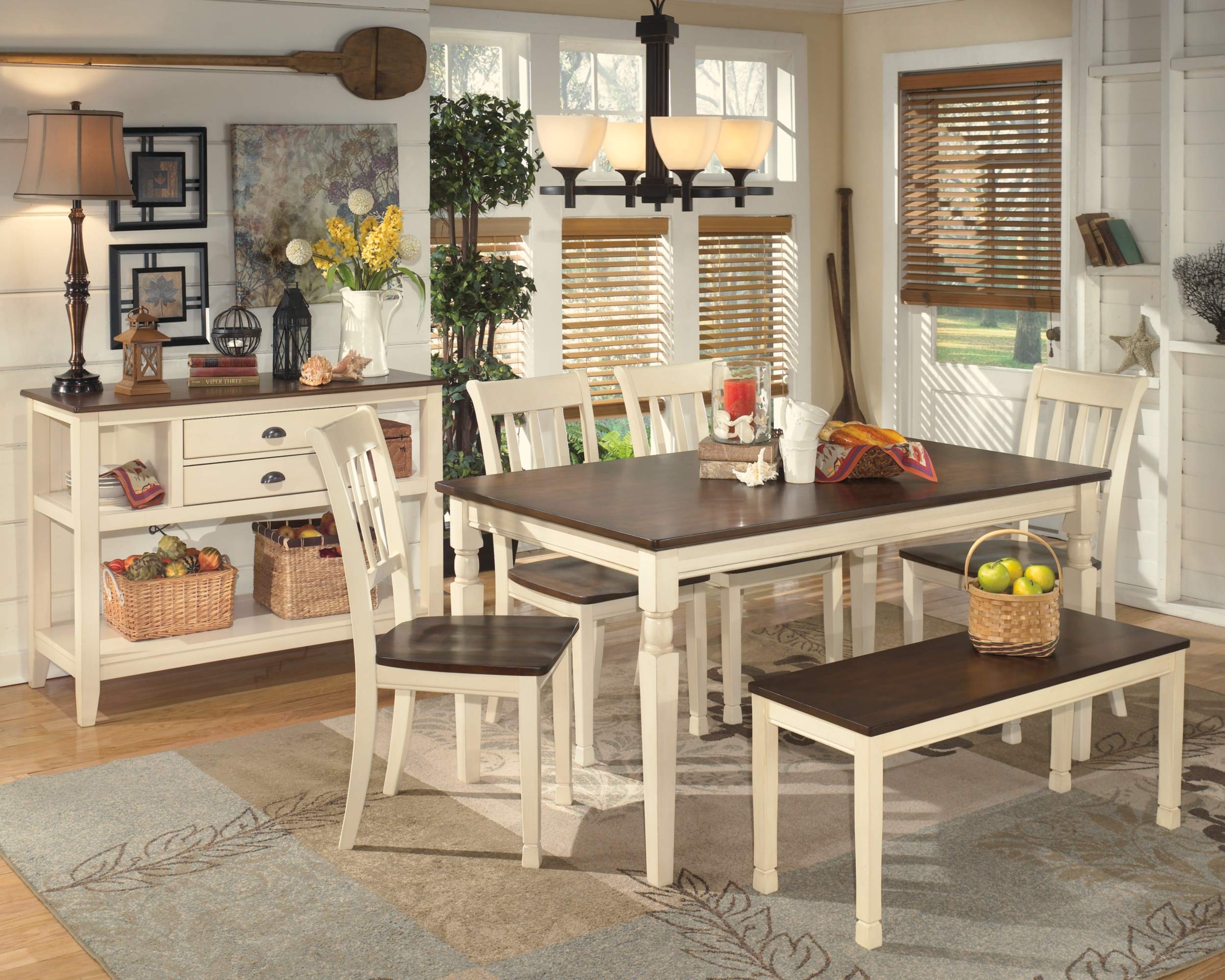 Whitesburg Cottage Dining Room Server with 2 Storage