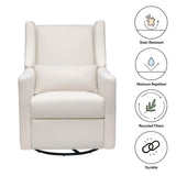 Kiwi Electronic Power Recliner and Swivel Glider with USB Port in Performance Cream Eco-Weave, Water Repellent & Stain Resistant