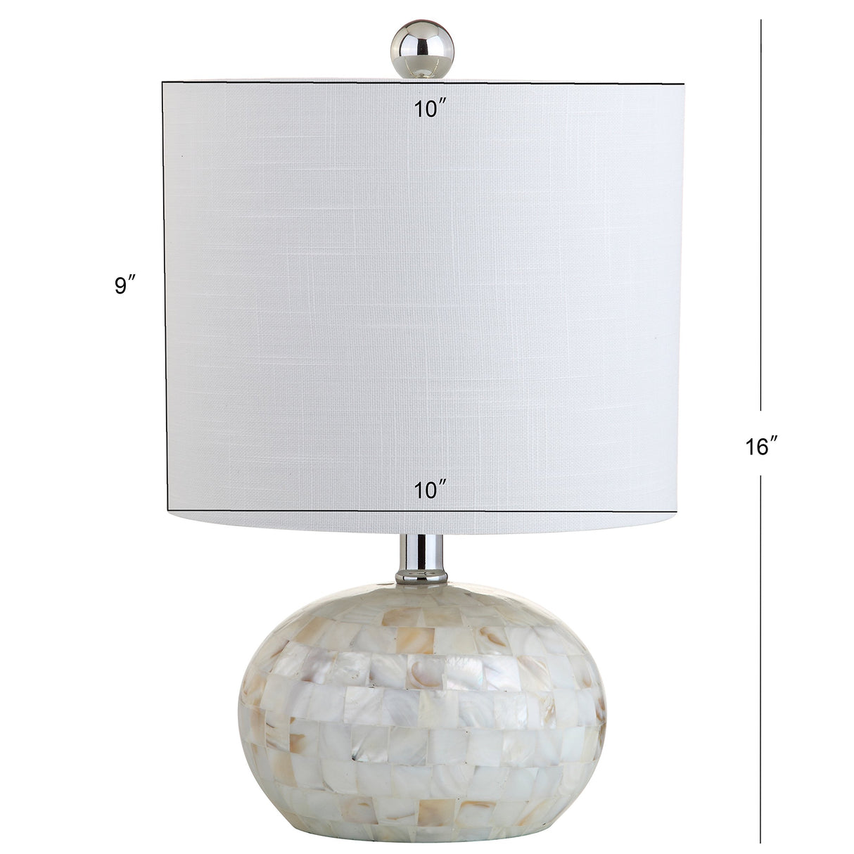JYL1022A Wilson 16" Seashell LED Table Lamp Coastal Cottage Bedside