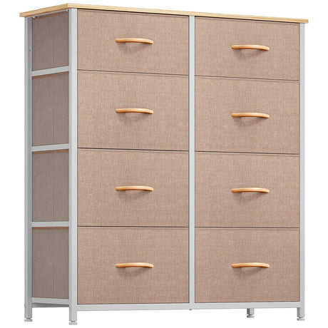 Dresser for Bedroom, Tall Dresser with 8 Drawers