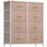 Dresser for Bedroom, Tall Dresser with 8 Drawers