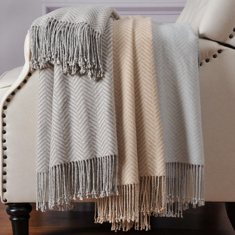 Silk Throw Blanket with Fringe, Pure Mulberry Silk, Naturally Soft