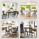 Windsor Dining Chair, Dining Chairs Set of 6, Spindle Back Wood Dining Chair