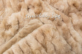 Premium Ruched Faux Fur Throw Blanket - Luxurious