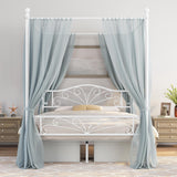 Full Canopy Bed Frames Graceful Scroll Metal Canopy