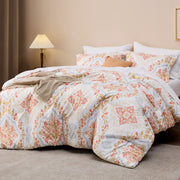 Boho Comforter Set Queen - 7 Pieces Bedding Sets Queen Bed in a Bag