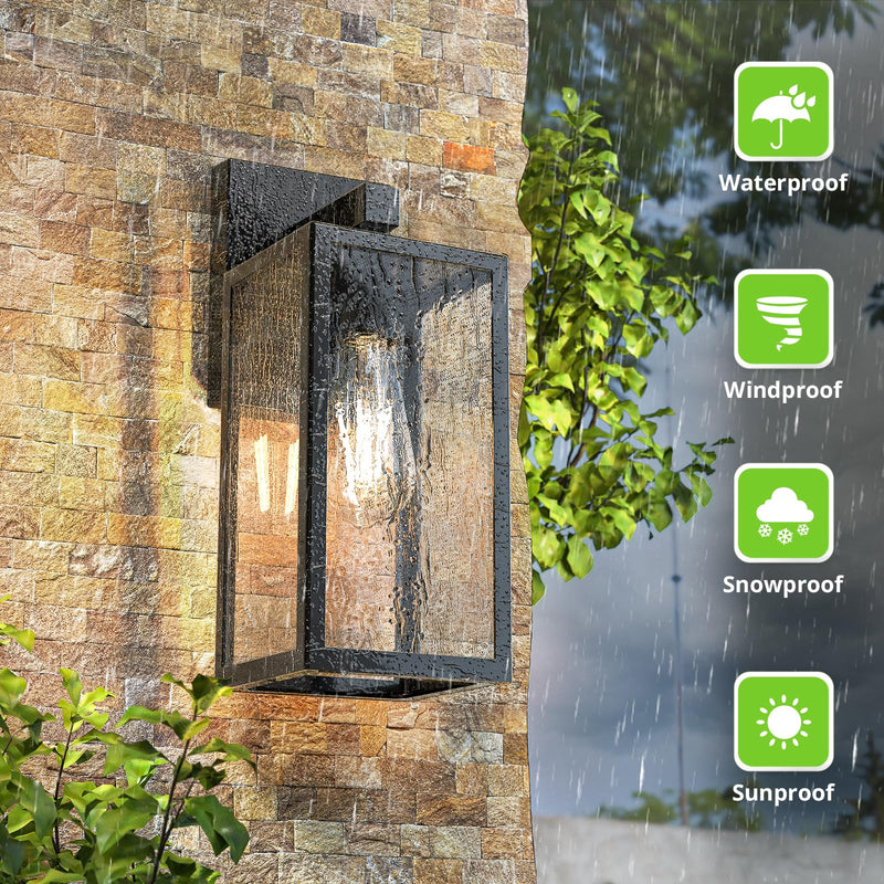 Outdoor Wall Sconce, Exterior Waterproof Wall Lantern Light Fixtures