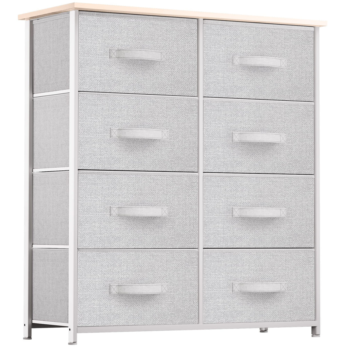 8 Drawers Dresser - Fabric Storage Tower, Organizer Unit for Bedroom, Living Room