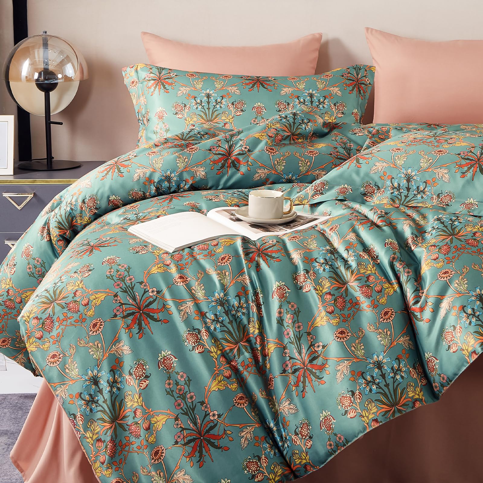 King Size Comforter Set; Bed in A Bag 7 Pieces Comforter Sets; Ultra-Soft Lightweight