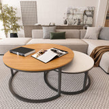 Modern Round Nesting Coffee Tables for Living Room