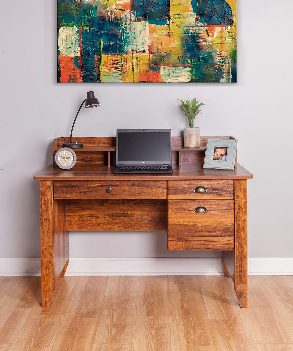 Eleanor Executive Desk Wood Grain