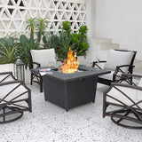 42 inch Propane Gas Fire Pit Table 50,000 BTU Firepit for Outside