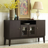 60" Modern Solid Wood Sideboard Buffet Table