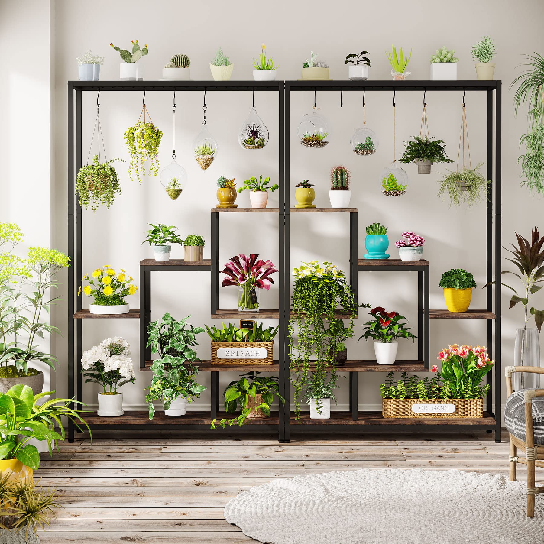 Tribesigns 5-Tier Metal Plant Shelf