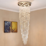 9-Lights K9 Crystal Chandelier Raindrop Chandelier Light Fixture