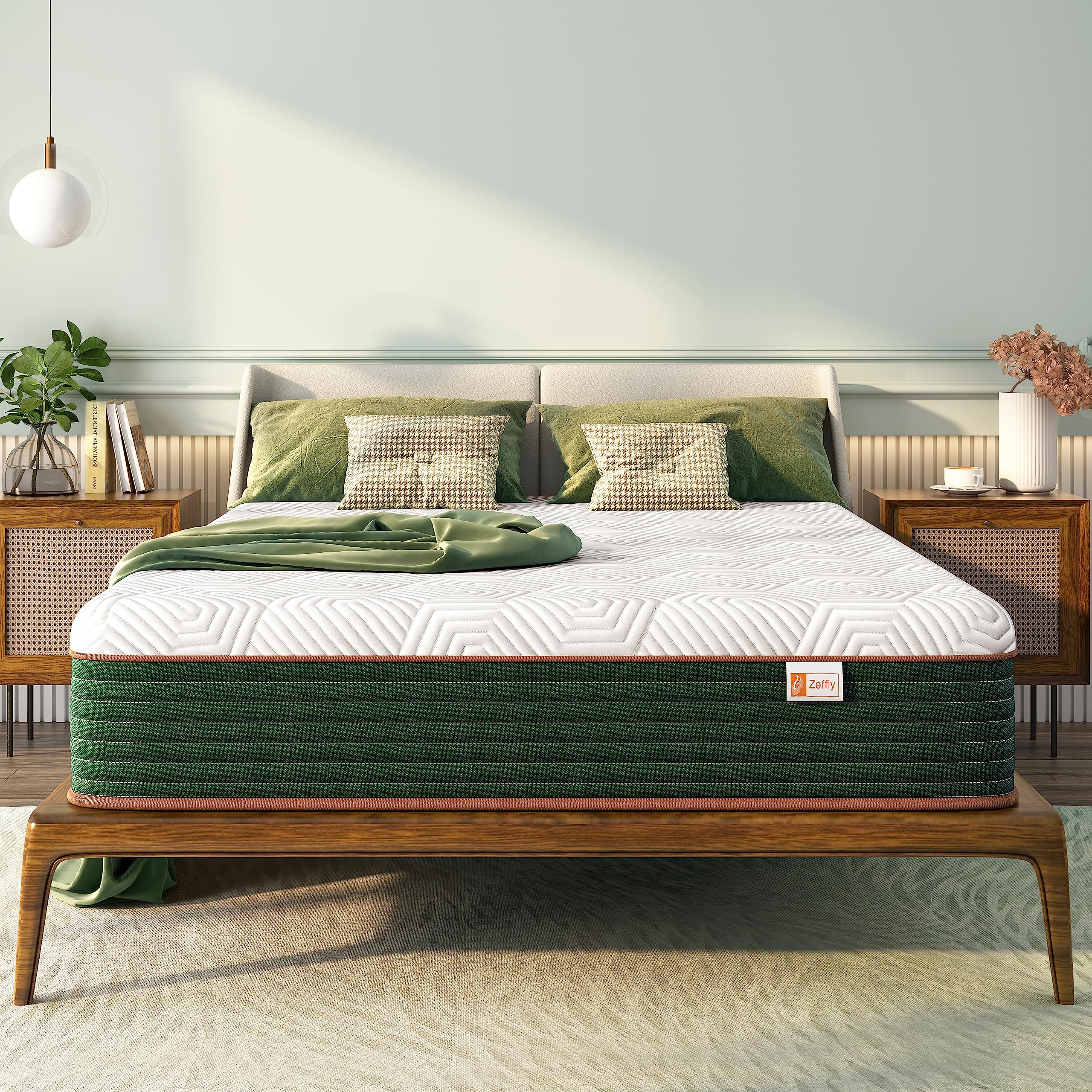 Full Size Mattress 10 Inch, Gel Memory Foam Mattress with Individual Pocket Springs