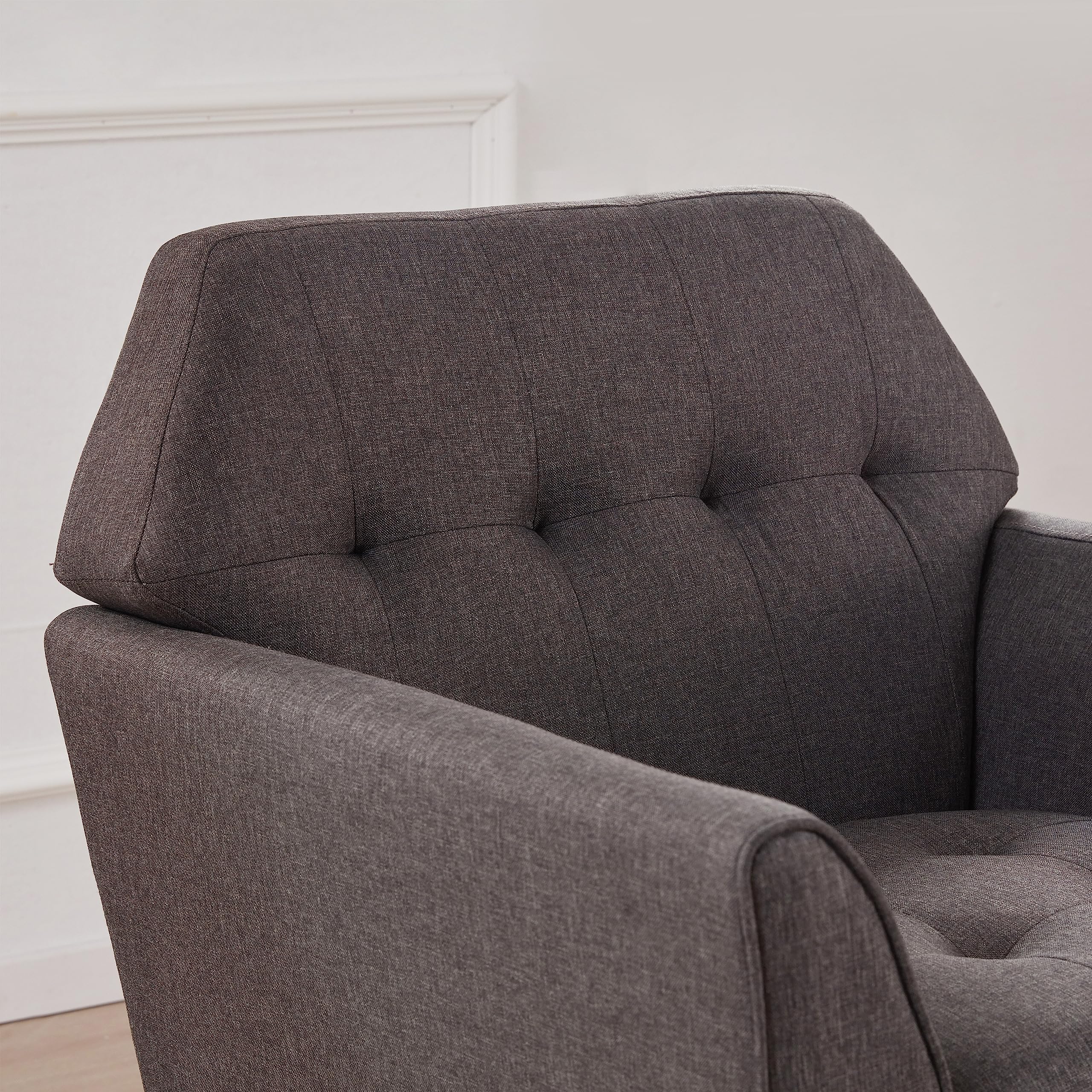 Accent Chairs for Bedroom, Midcentury Modern Accent Arm Chair for Living Room