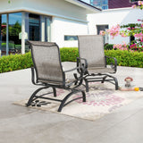 Patio Bistro Armchairs Set of 2 Outdoor Dining Seating Chair