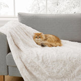 Adalee Soft Faux Fur Reversible Accent Throw Blanket Luxury Cozy Fluffy Fuzzy