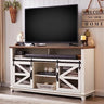 Farmhouse TV Stand for 65+ Inch TV, Industrial & Farmhouse Media Entertainment Center