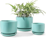 Ceramic Plant Pots, 4.3+5.3+6.8 inch, Set of 3