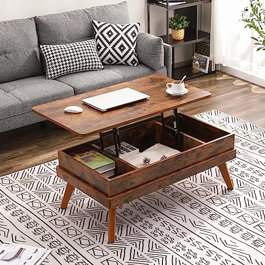 Lift Top Coffee Table, Easy-to-Assembly Center Table