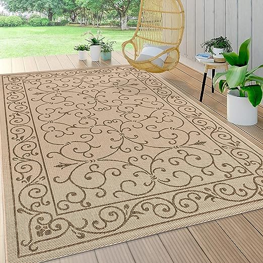SMB106B-3 Charleston Vintage Filigree Textured Weave Red/Beige