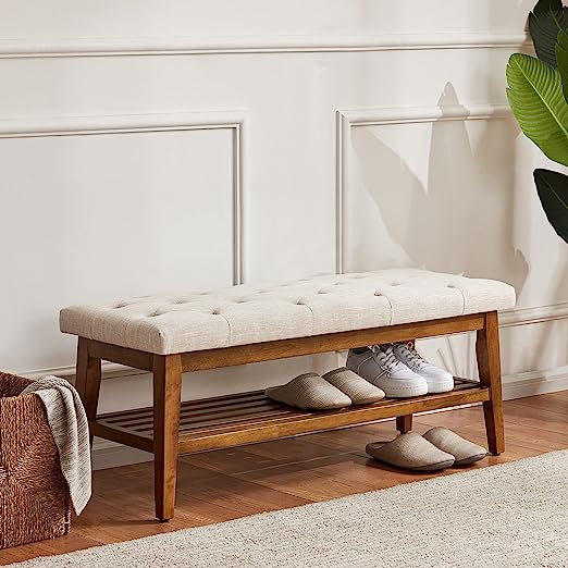 Entryway Bench, Dining Leather Bench ,Kitchen Leather Seat Dining, Bedroom end of Bench,