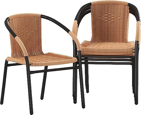 Lila 4 Pack Black Rattan Indoor