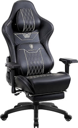 Gaming Chair with Footrest, Ergonomic Computer Chair with Comfortable Headrest and Lumbar Support