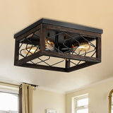 Wooden Flush Mount Ceiling Lights